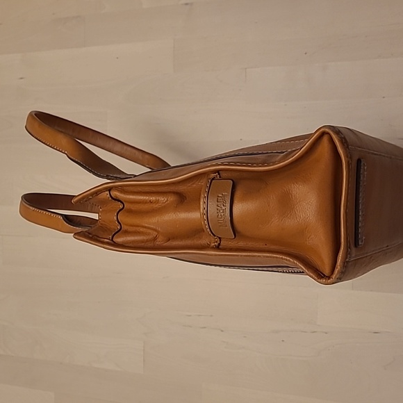 EUC Y2K Micheal Kors Brown Leather Tote/Shoulder Bag with Silver Hardware - Picture 4 of 17